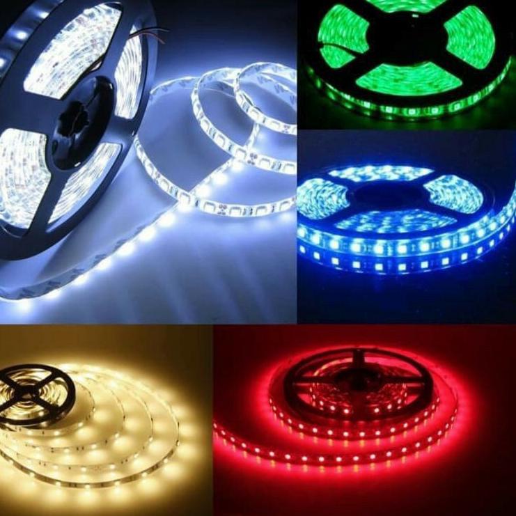 Buruan Beli★ Lampu roll meteran 5meter led 5050 dan 3528 12volt dan 24volt 64 ➫