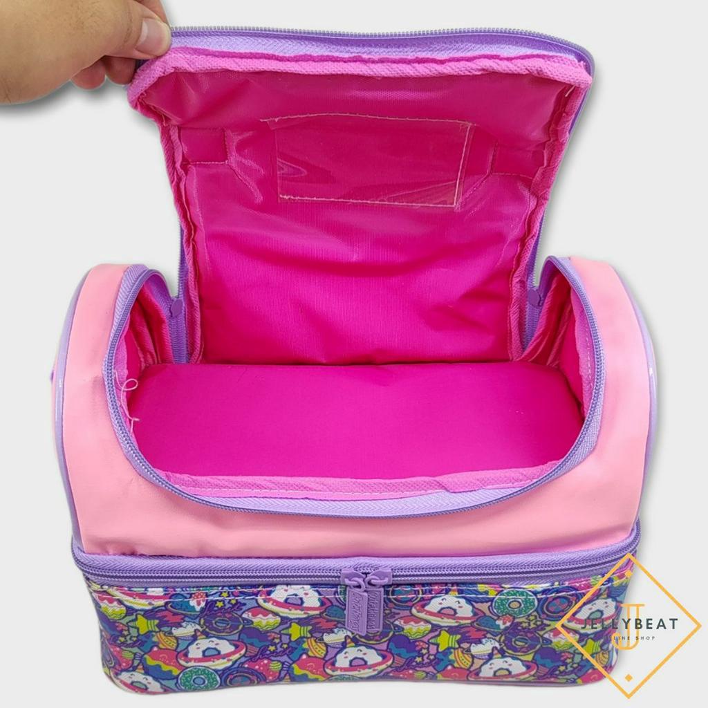 TAS SUSUN LUNCH BOX MEDIUM PREMIUM SPONS KULIT JERUK