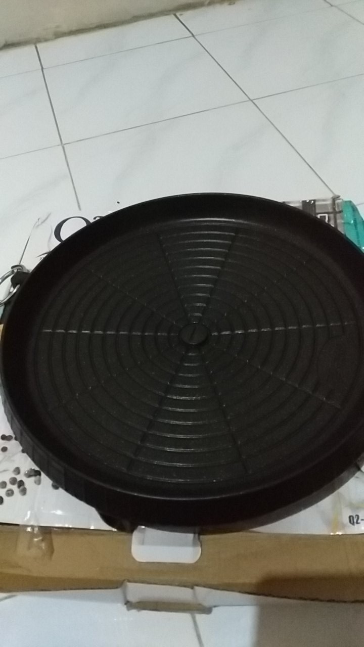 Bbq Round Grill Bulgogi Pan Panggangan Pnggang Bakar Praktis Bebas Minyak Bulat Q2-8930 Praktis Sg