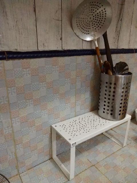 Sisipan Rak Dapur Sekat Rak Lemari Dapur Rak Bumbu Putih Shelf Insert 32x13x16 Cm 701.777.26