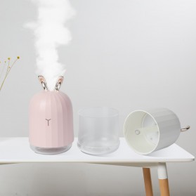 Berlato Humidifier Pelembab Udara Aromatherapy Cute Deer Design 220ml - K-H160 - Pink