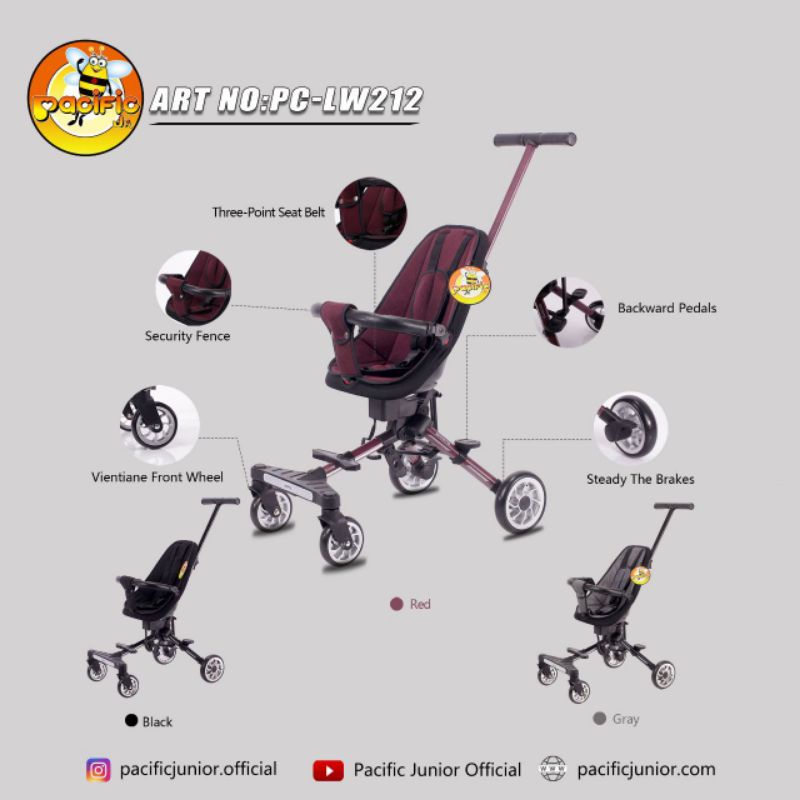 READY STOK STROLLER MAGIC PASIFIC LW212/BISA COD