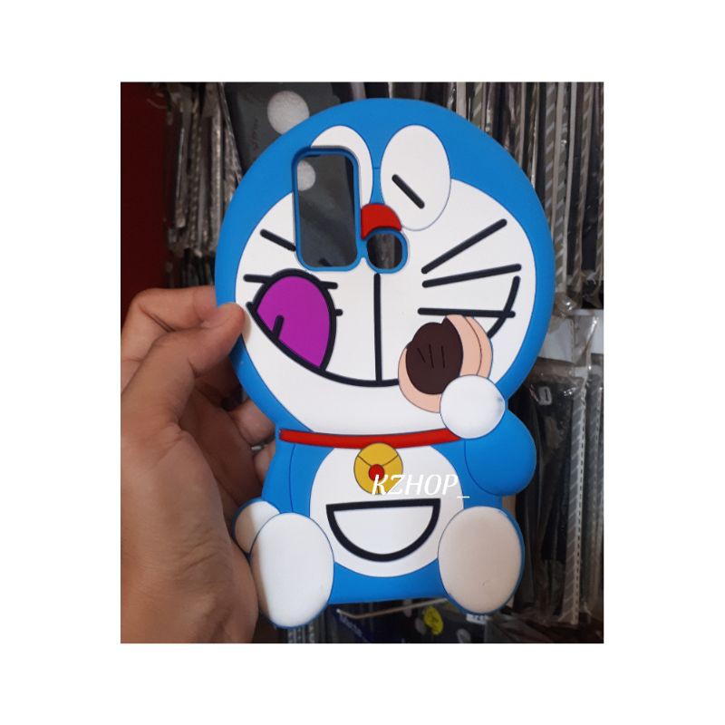 Softcase Vivo Y30 Y50 y30 y50 Soft Case Cover 3D silikon karakter kucing casing