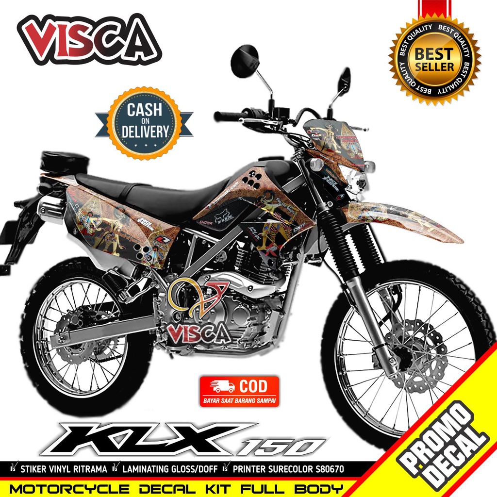 Decal Klx S 150 Lama Dekal Klx 150 Lama Stiker Klx 150 Lama Full Body Decal Klx Lama Hologram Wayang
