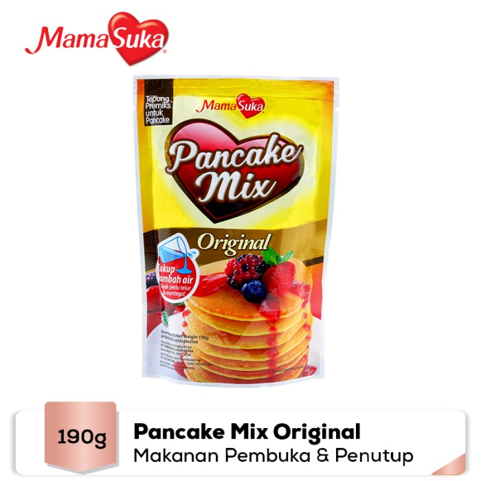 

b011tee Buy 1 Get 1 Free - Mamasuka Pancake Mix Original 190 Gr Da01D100