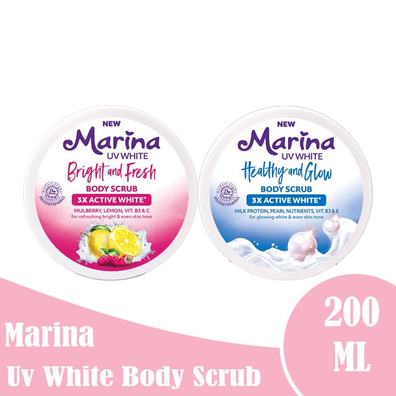 Marina Uv White Body Scrub 200ml