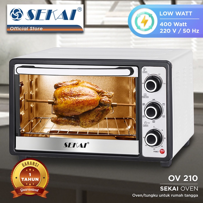 SEKAI Oven Listrik 21 Liter OV210 Electric Oven Rotiserie OV 210