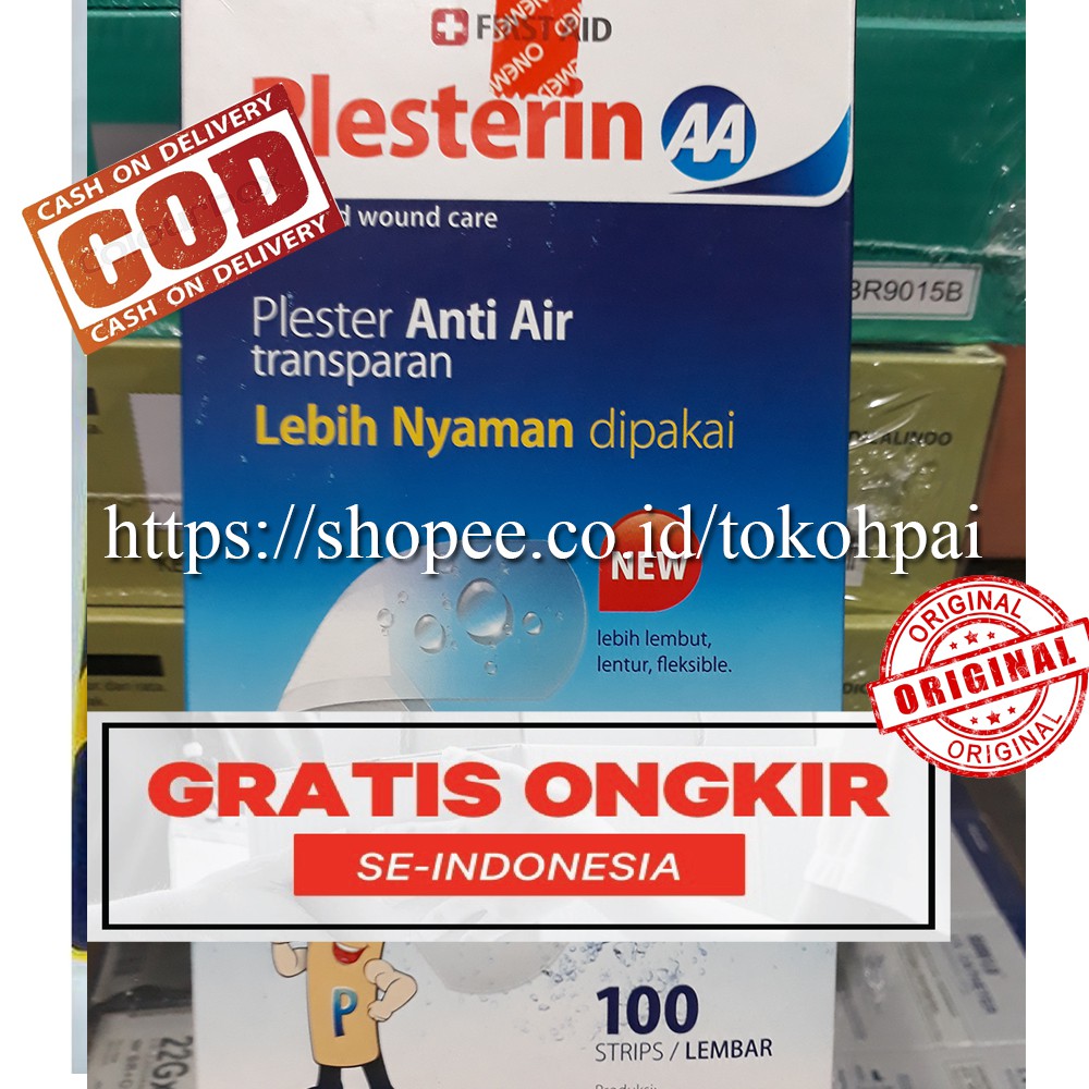 PLESTER ANTI AIR TRANSPARAN PLESTERIN ISI 100