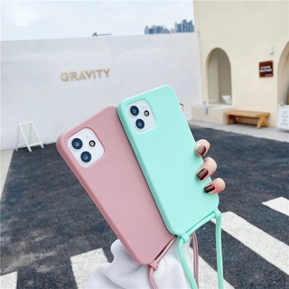 Case hp Tali Soft Case Bahan Silikon Dengan Lanyard Untuk Iphone 14 14Pro 14Pro MAX 14plus 13 13pro 12 12pro MAX 11Pro MAX SE 6 7 8 Plus X XS MAX XR