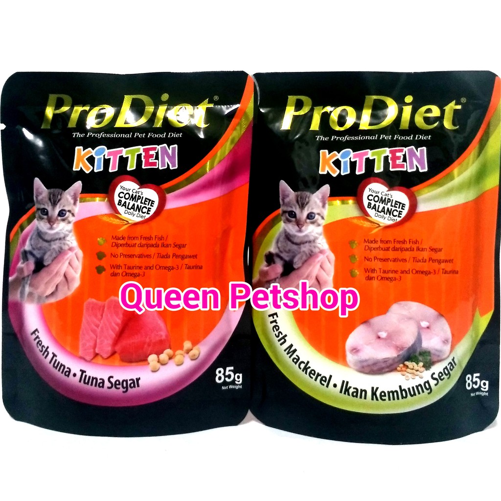 Prodiet Kitten Pouch Makanan Kucing Basah Pro Diet Kitten Sachet