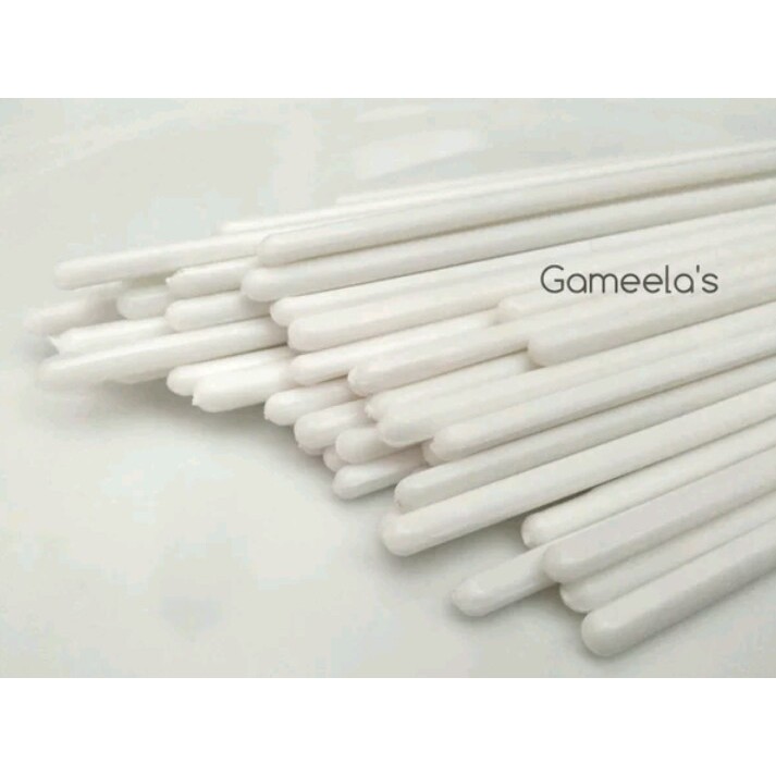 Gameela Stik Plastik 100 Gr Aneka Warna Tangkai Coklat Permen Lolipop Candy Stick Pop Cake Cakepop S