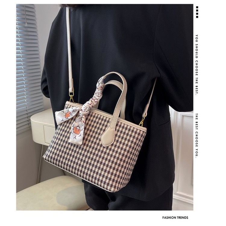 TASHAPPY BQ3450 Tas HANDBAG Motif Kotak Wanita Terbaru Lucu Ada Talpan/Syal model korea supplier tas import EL 4813