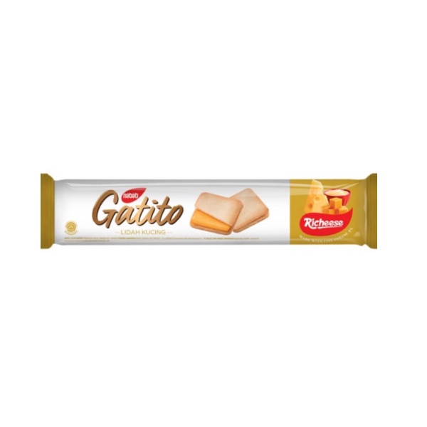 Richeese Gatito Biskuit Selai Keju 3 x 128 gr