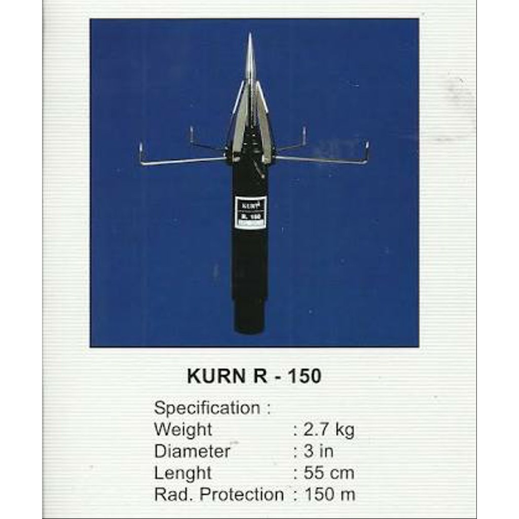 Penangkal Petir Kurn R150 Radius 150 Black Box Kotak Hitam Ori dan Asli ...
