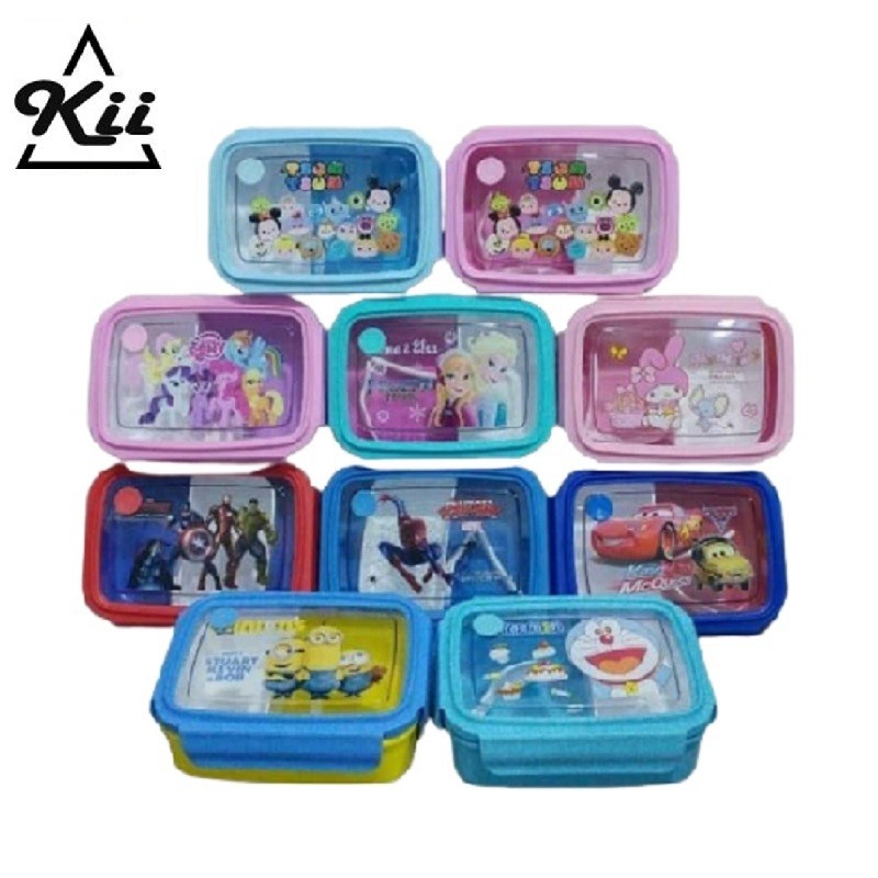 Lunch Box Karakter - Kotak Makan Anak - Box Tempat Makan 880ml