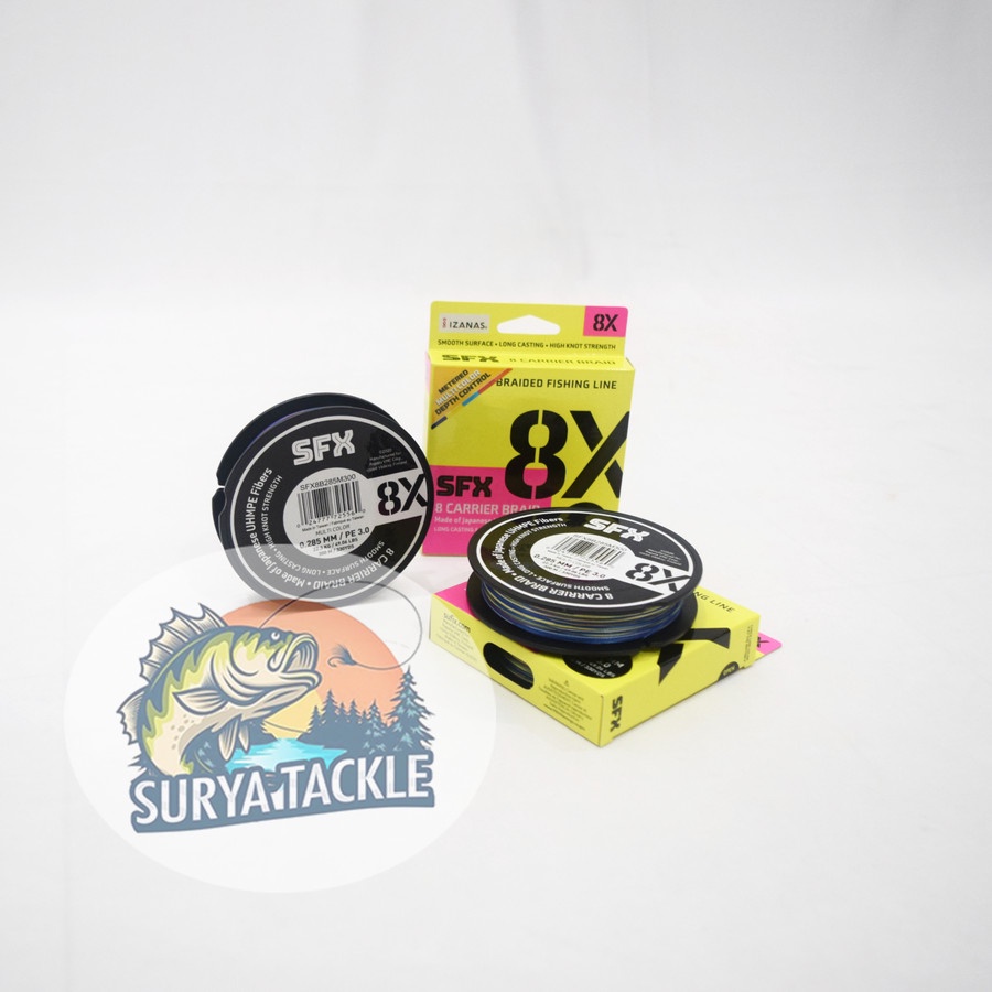 SENAR PANCING SUFIX SFX 8X PE 3.0 22.3 Kg 300M 0.285mm Multicolor