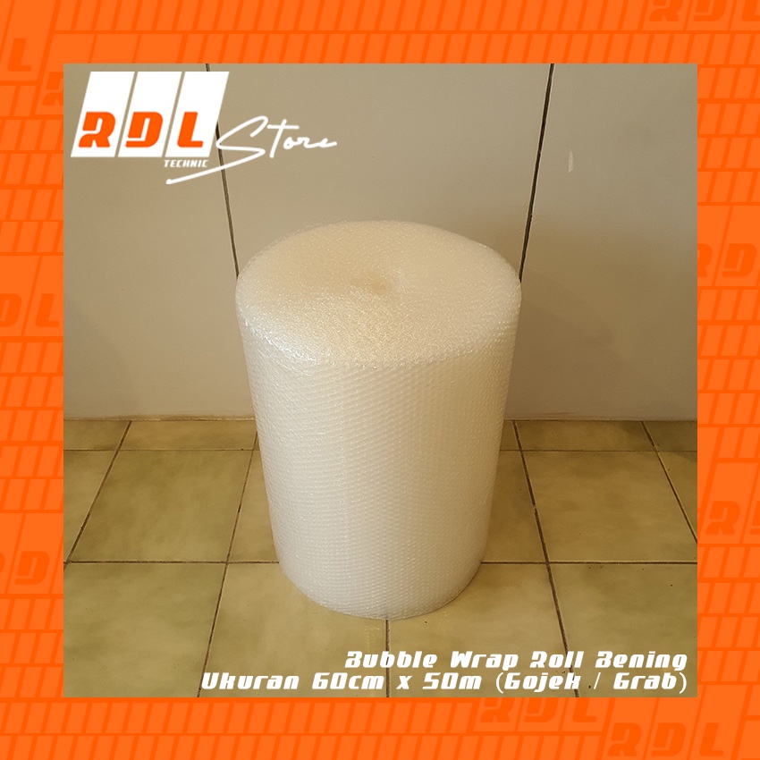 

Bubble Wrap Roll Bening Ukuran 60cm x 50m (Gojek / Grab)