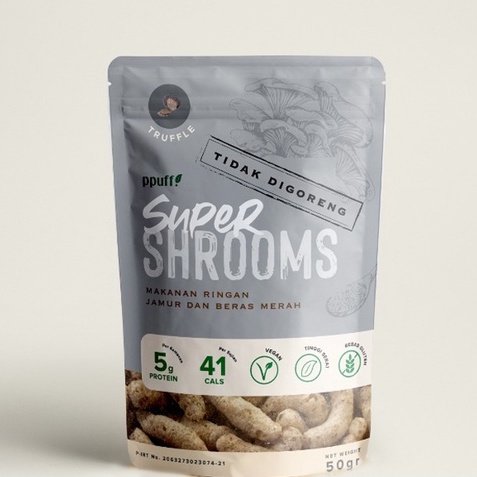 

ppuff! Supershrooms Truffle Gluten Free & Vegan Snack [50gr]