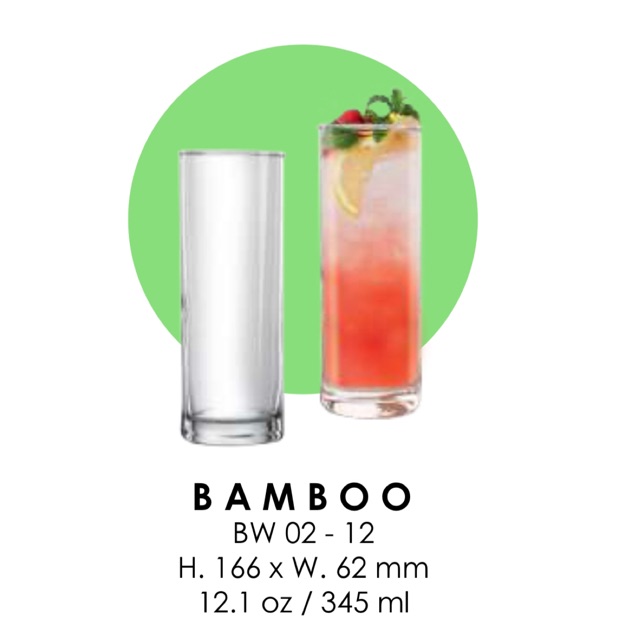 Citinova Bamboo Gelas Kaca Susu Jus Resto Cafe Cocktail Mocktail Hotel Resto Restaurant Bali