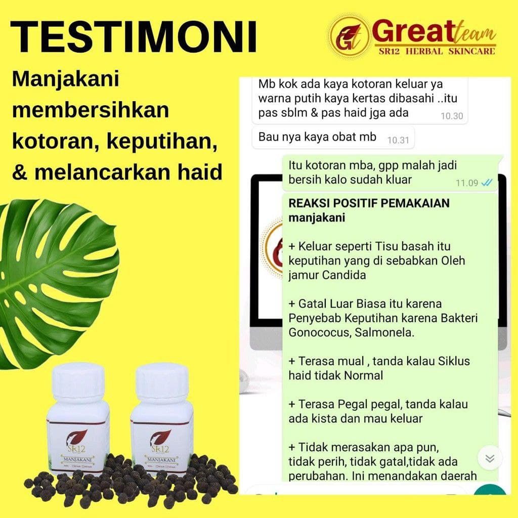 Manjakani SR12 Asli Aceh BPOM membantu merapatkan Area Kewanitaan Mengurangi Keputihan Program Hamil-7