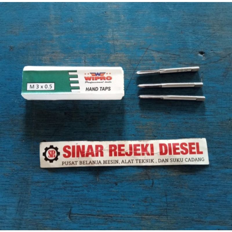 Hand Tap Handtap Ekonomis M3x0.5 M3 x 0.5 M3 x 0,5 Wipro