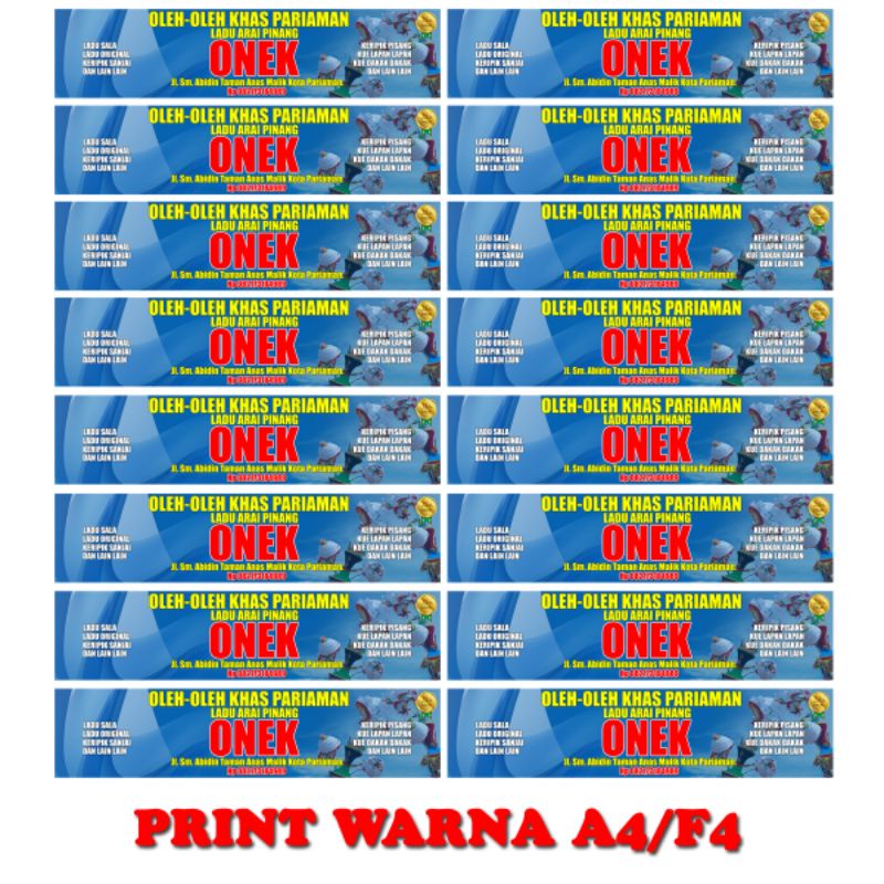 

cetak print warna hvs A4/F4