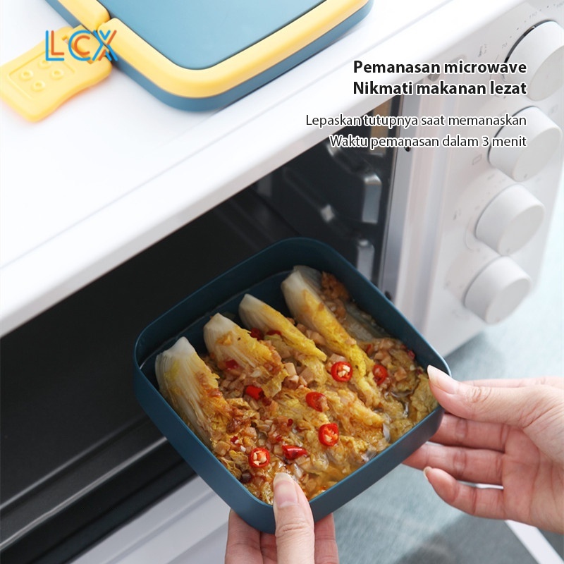 LCX Kotak Bekal 1300ML Premium Royal Lunchbox  Kotak Makan Portabel 2 Susun VS-64