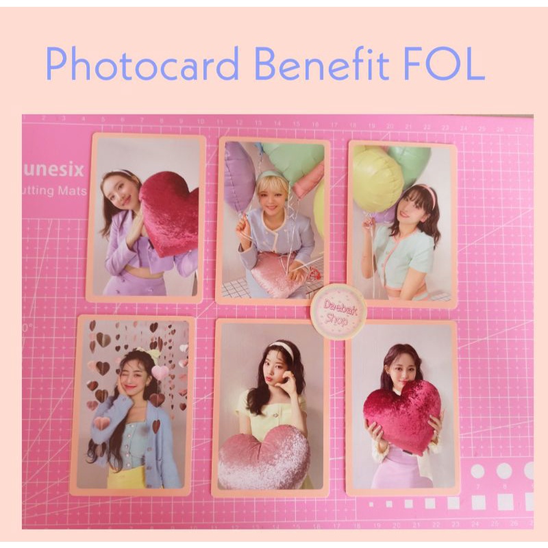 PHOTOCARD TWICE OFFICIAL PO Benefit Formula of love full of love ver twice Pob FOL Nayeon Jeongyeon 