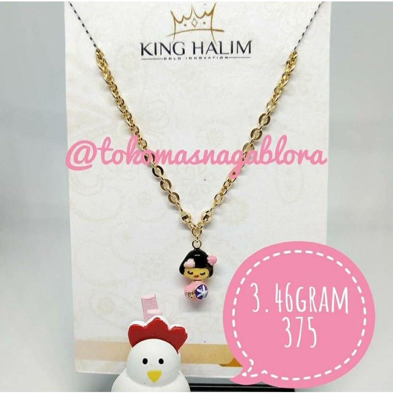 KALUNG ANAK VARIASI CAT EMAS KADAR 375