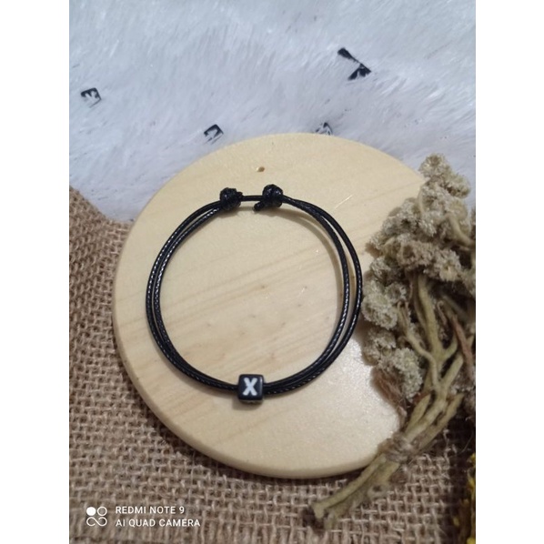 (GRATIS) GELANG TALI COUPLE PERSAHABATAN INISIAL anti air (A-Z) COSTUM 1 HURUF( anti air) BELI 10 FREE 1 GELANG POLOS Gelang couple / gelang nama /gelang inisial/ gelang Costum / gelang persahabatan / gelang huruf / gelang murah / gelang viral