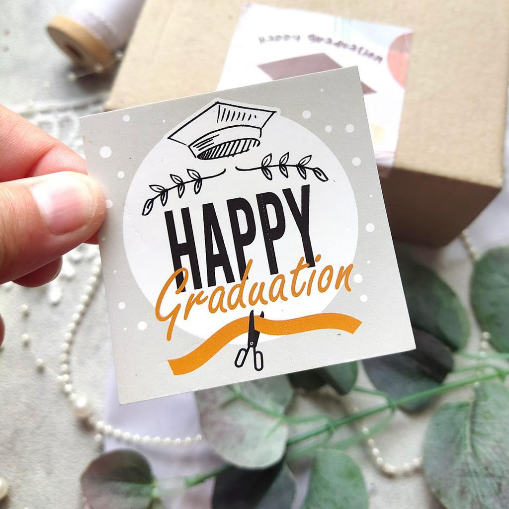 Stiker Sticker Graduation Wisuda congratulation 6cm READY STOK