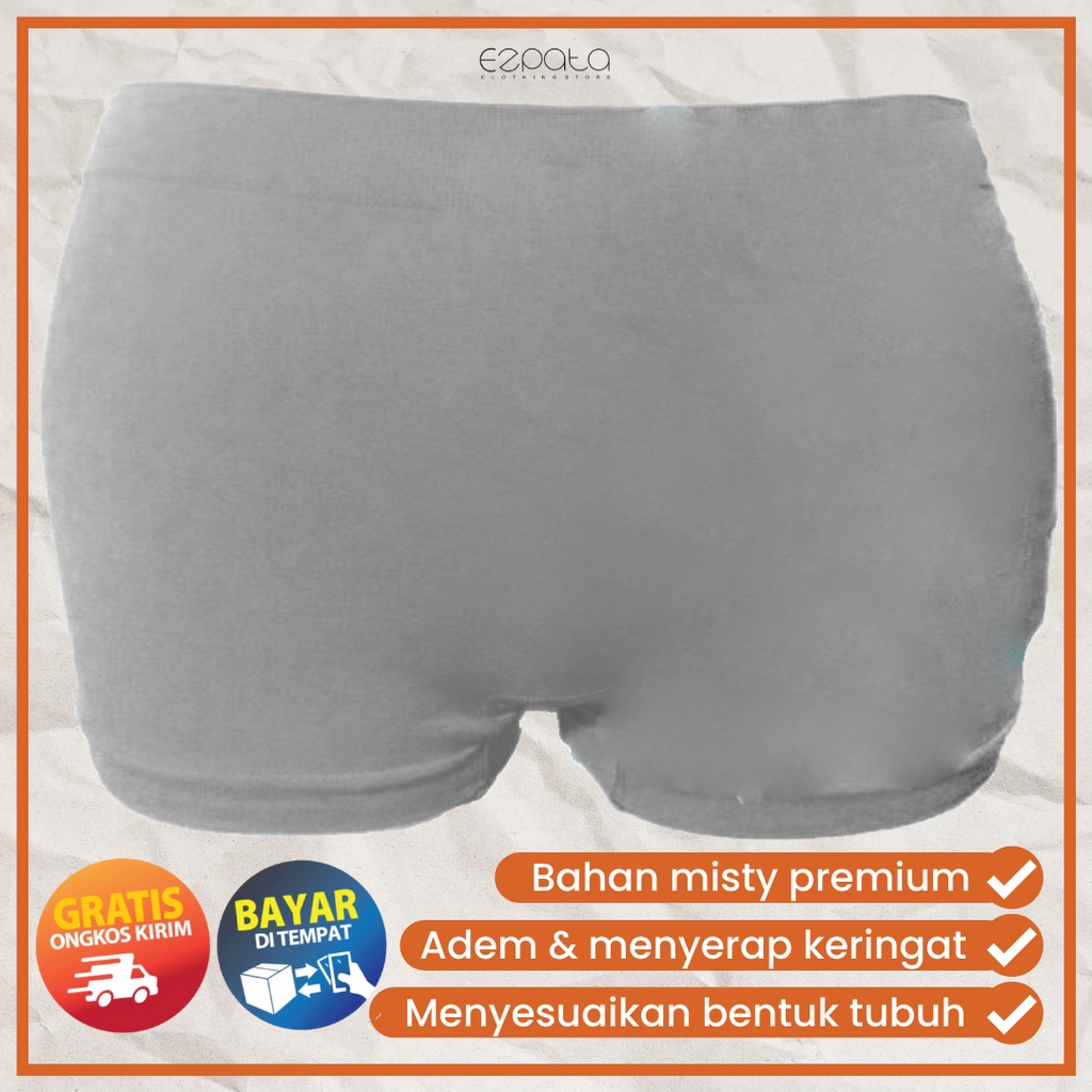 Ezpata Celana Dalam Boxer Hotpants Wanita Bahan Misty Premium Adem Super Jumbo Termurah Berkualitas