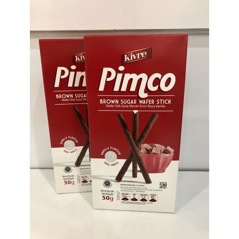 

Pimco Wafer Stick Brown Sugar 50 gr