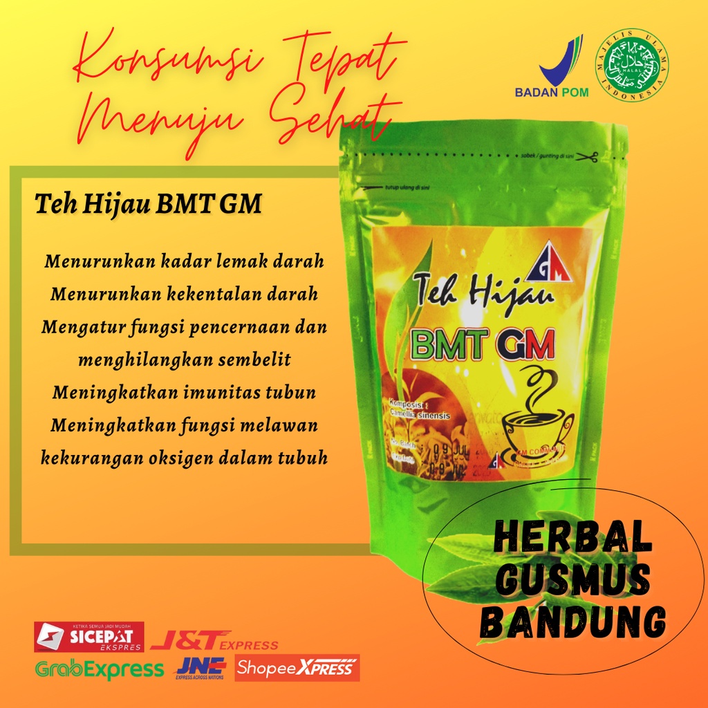 

Herbal Gusmus / Herba l/Teh Hijau BMT GM /Teh Hijau / Teh Alami/Teh Herbal/Sehat/teh pelangsing/Diet