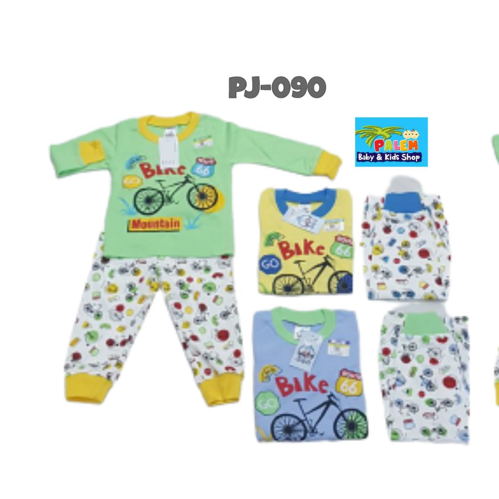 baby lucky piyama go bike sml pj-090