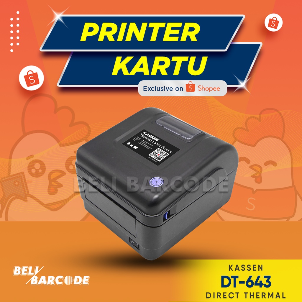 Printer Label Barcode Kassen DT-643 - Cetak Resi Thermal