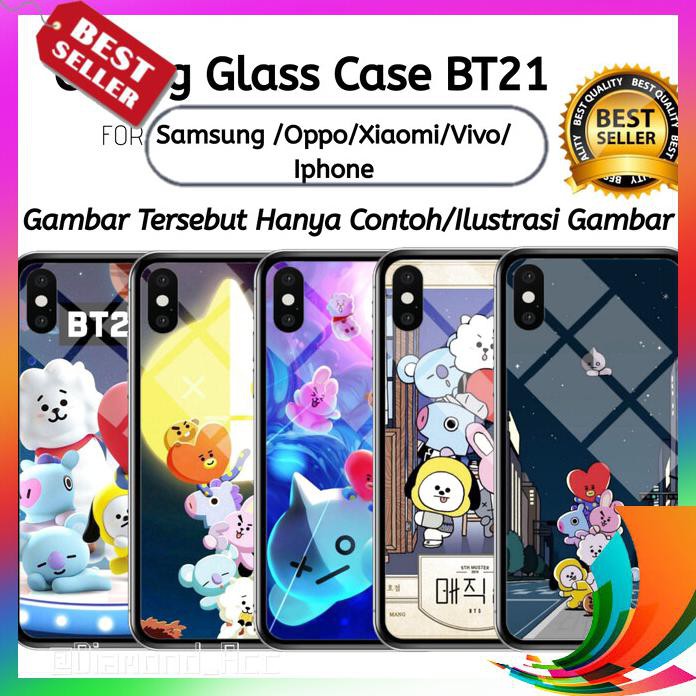 【TERBARU】 XIAOMI REDMI NOTE 9 PRO PREMIUM Case Hp Glass MOTIF BT21 ALL