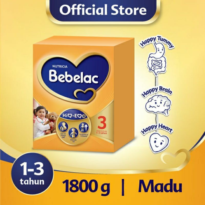 

Bebelac3 madu susu pertumbuhan bubuk 1800gr