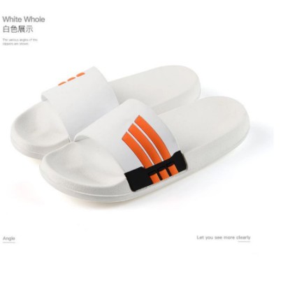 TERMURAH sandal flat karet unisex daily OREO NL09.39-43-PUTIH