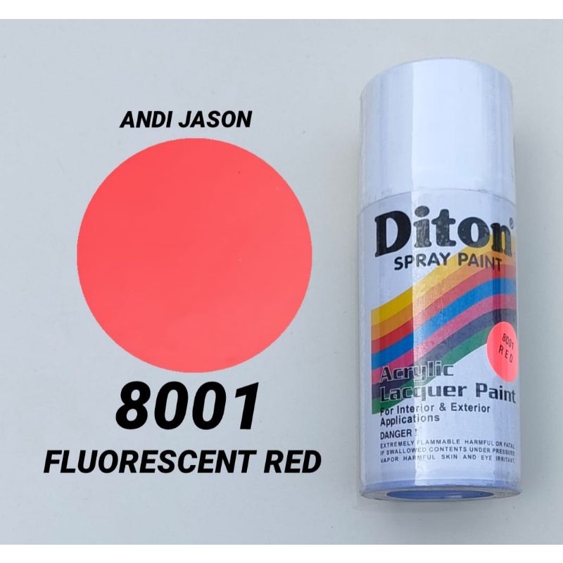 DITON CAT SEMPROT 300CC NO 8001 FLUORESCENT RED