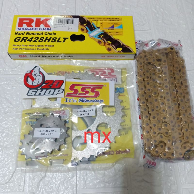 gear gir set 428 sss Jupiter z old MX RX king f1zr rantai rk takasago hslt gold