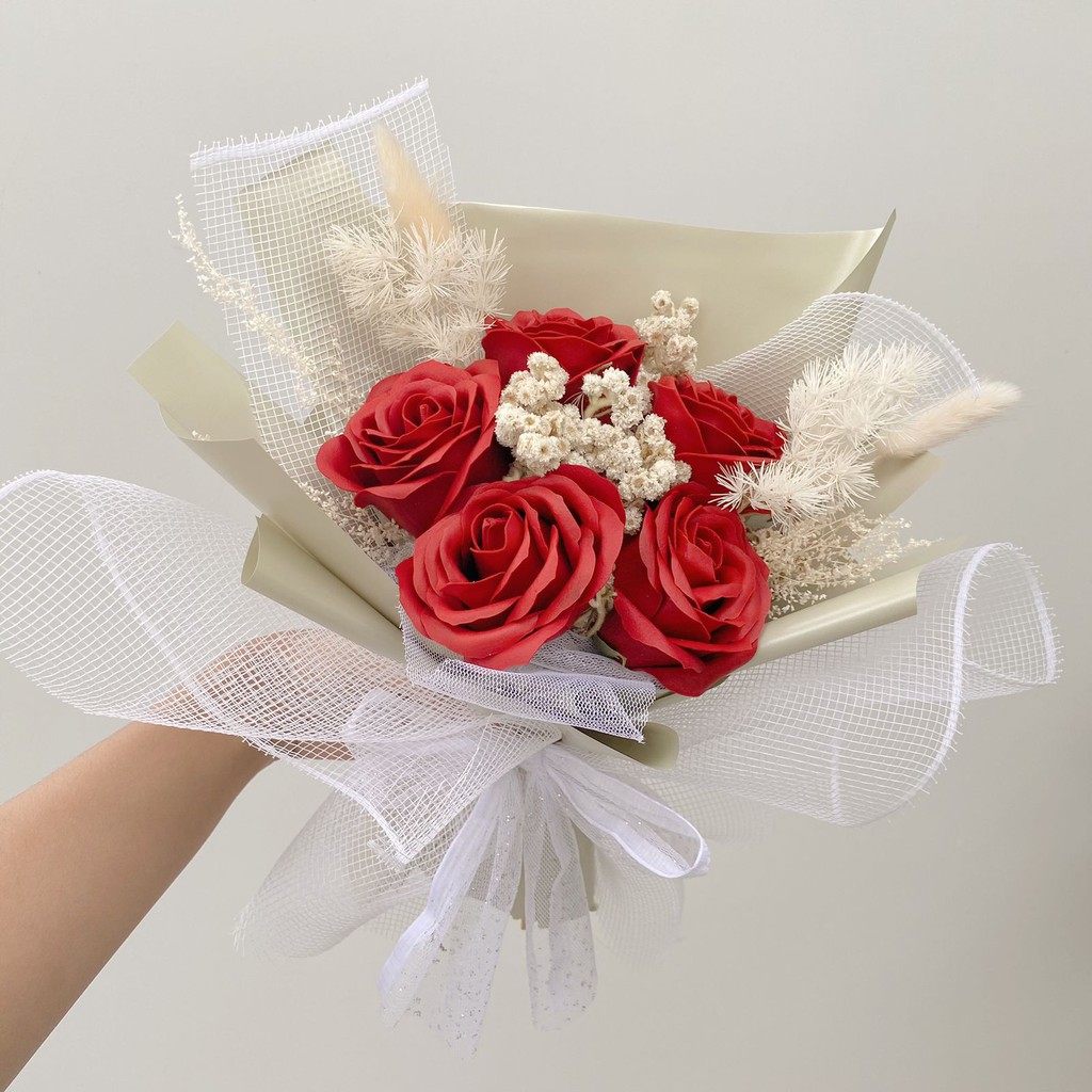 Buket Bunga Kering/Kado Wisuda/Lamaran/Ulang tahun/Anniversary/Set Gift