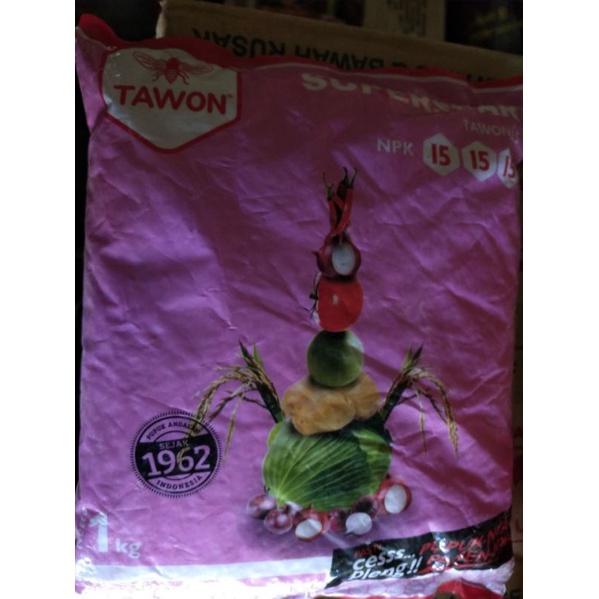 PUPUK NPK 15 15 15 TAWON 1 KG