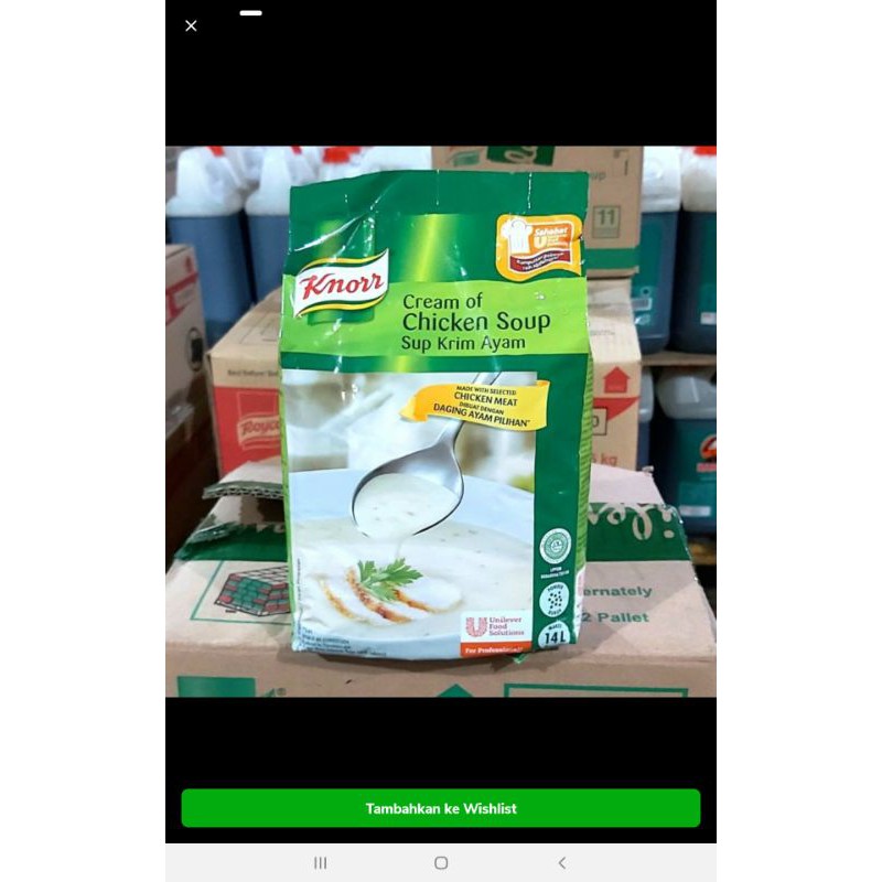 

KNORR CHICKEN SOUP POWDER 1KG, BUMBU TAMBAHAN MAKANAN DAN MASAKAN