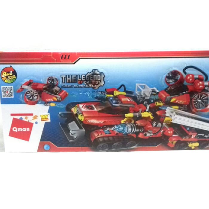 Lego Qman Toy Studio 8 in 1 The Legend Of Chariot Robot Transform 1410
