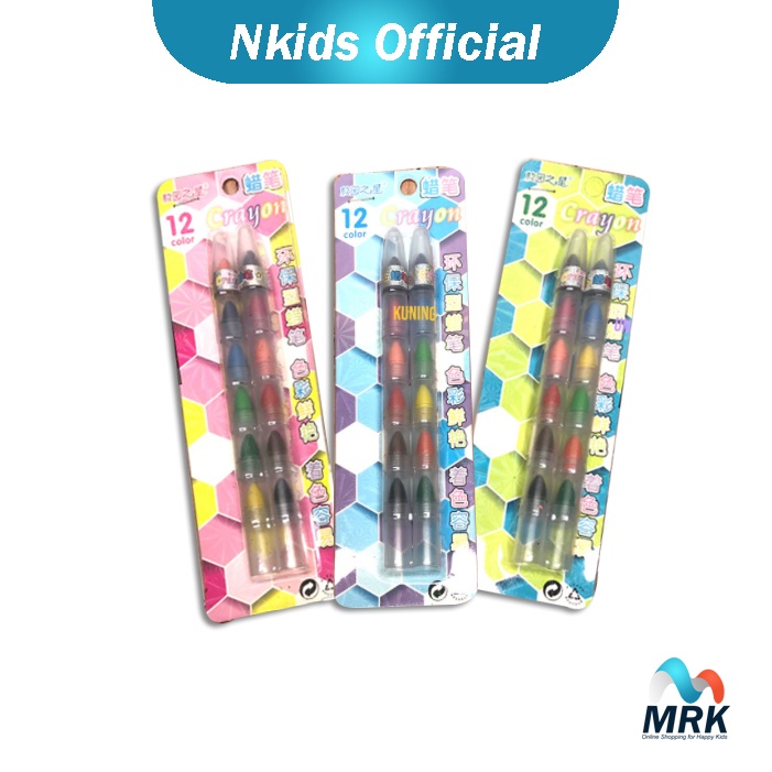 

Crayon Sambung / Cabut 12 Warna Murah