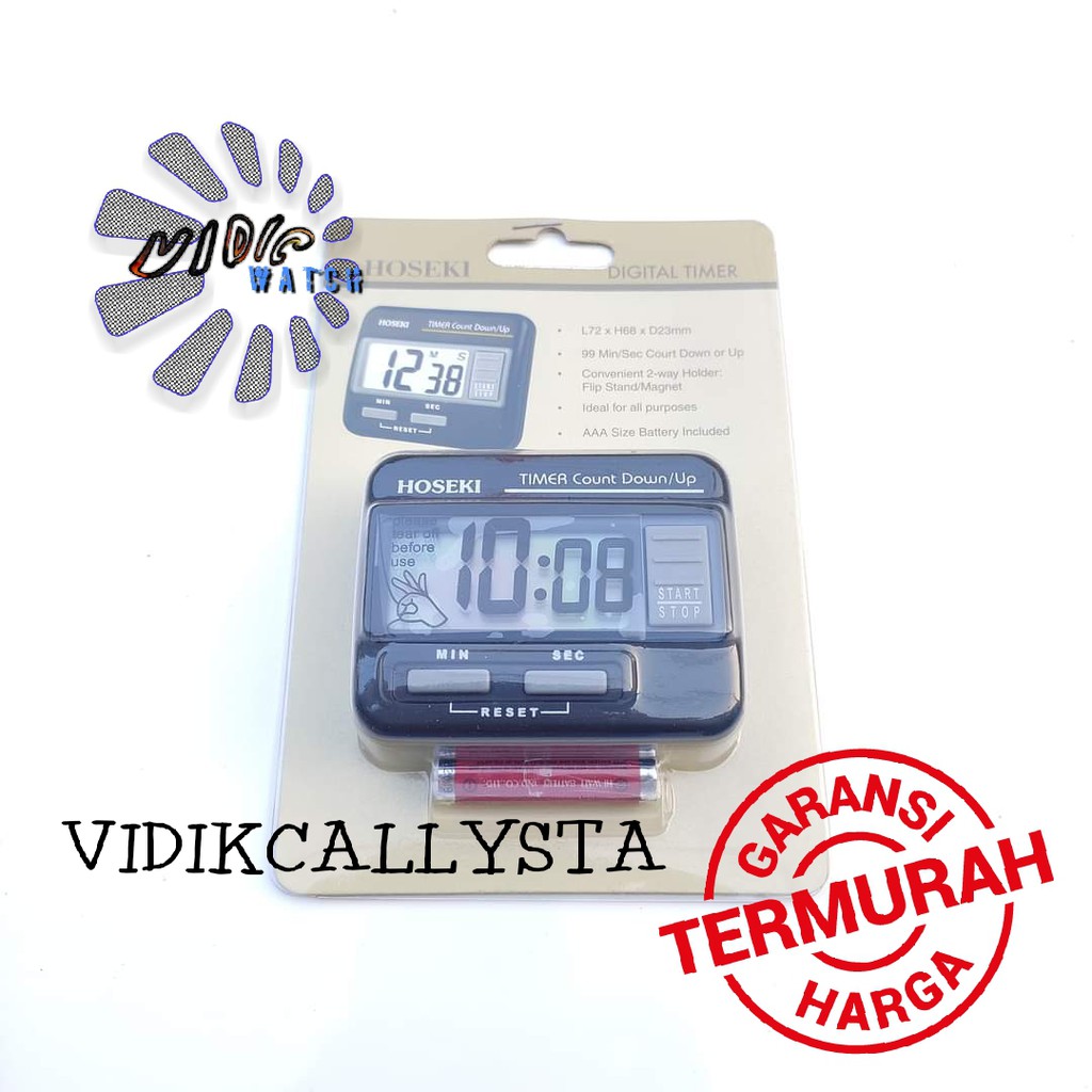 Hoseki 2145 Digital timer Original dapur car Clock Asli Stopwatch