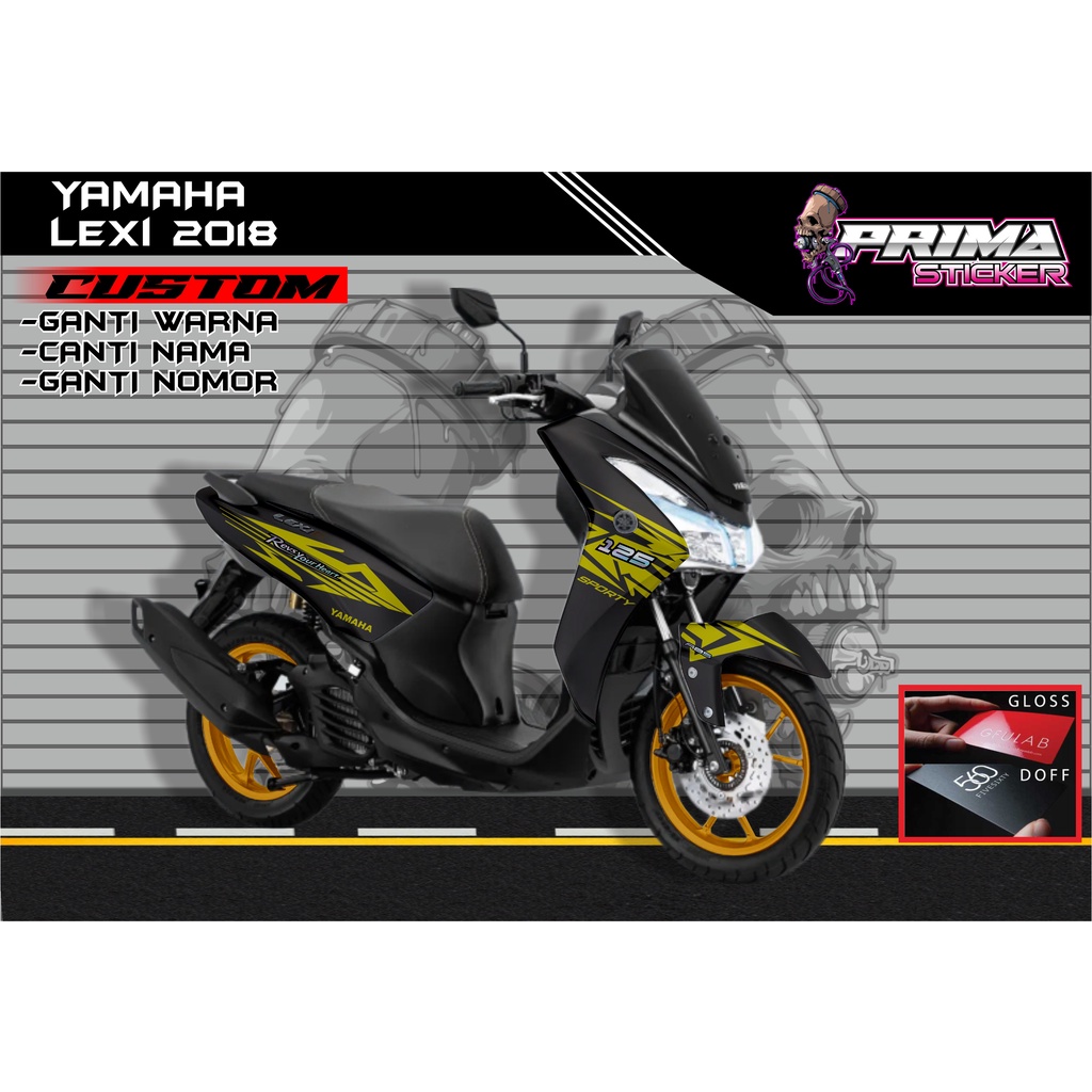 Sticker Decal Yamaha Lexi FULL BODY,  sticker lexi
