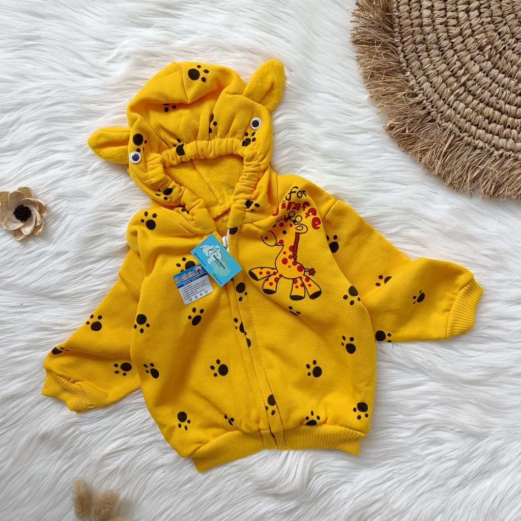 Jaket bayi motif girrafe 3-12 bulan