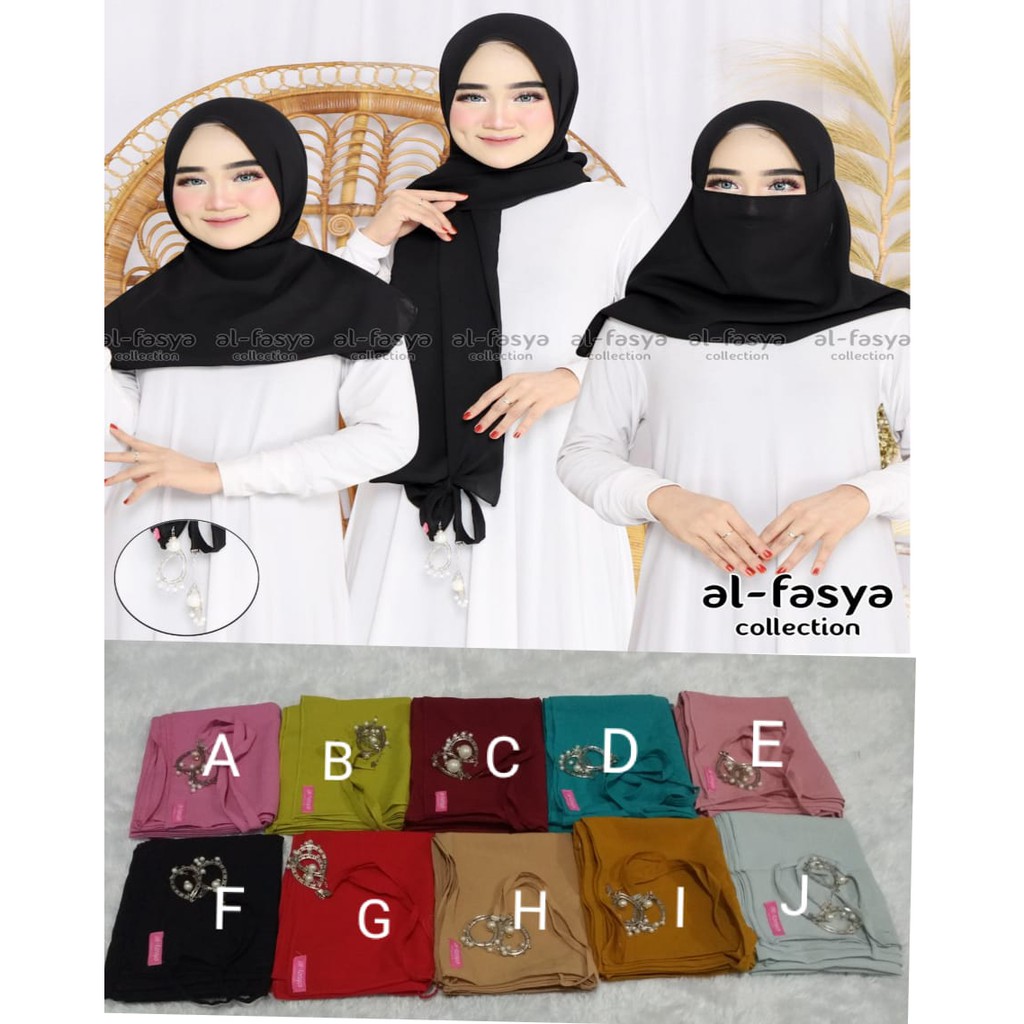 Pasmina Karet Diamond 3 in 1 Tasel Ory Al Fasya Murah